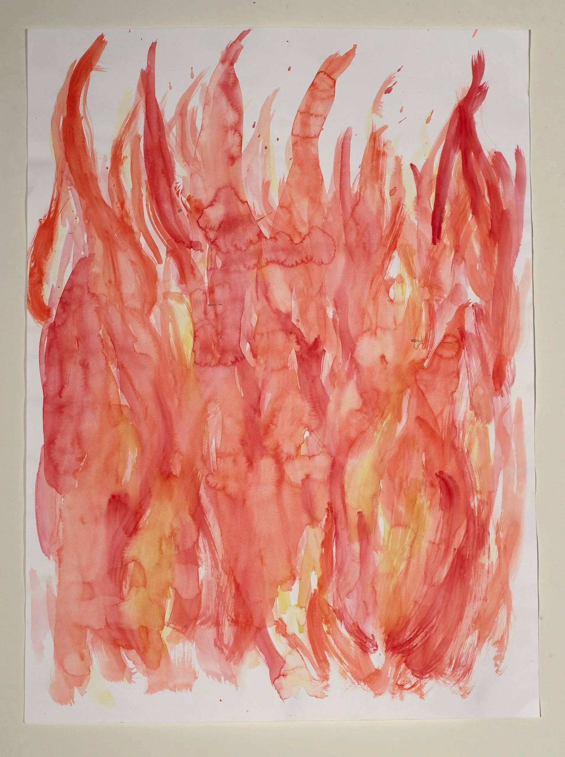 2025, watercolor on paper,  30 x 22 in.