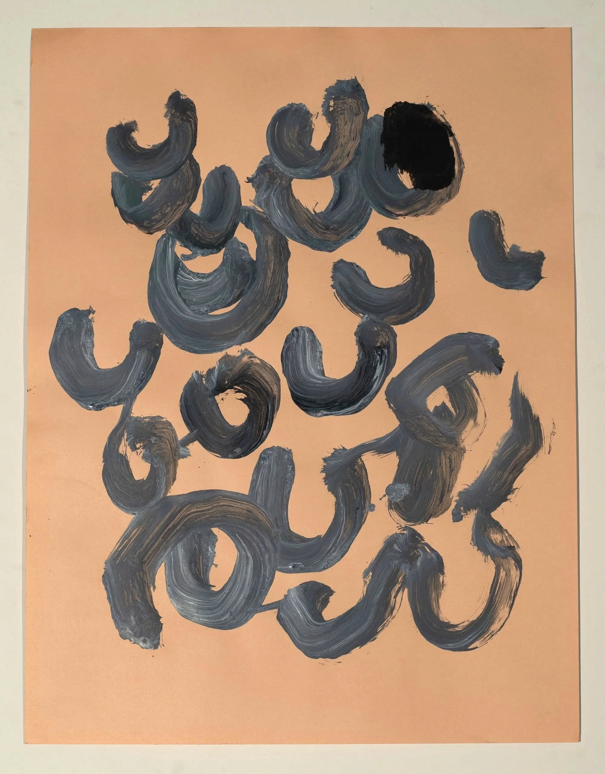 2025, acrylic on paper,  30 x 22 in.