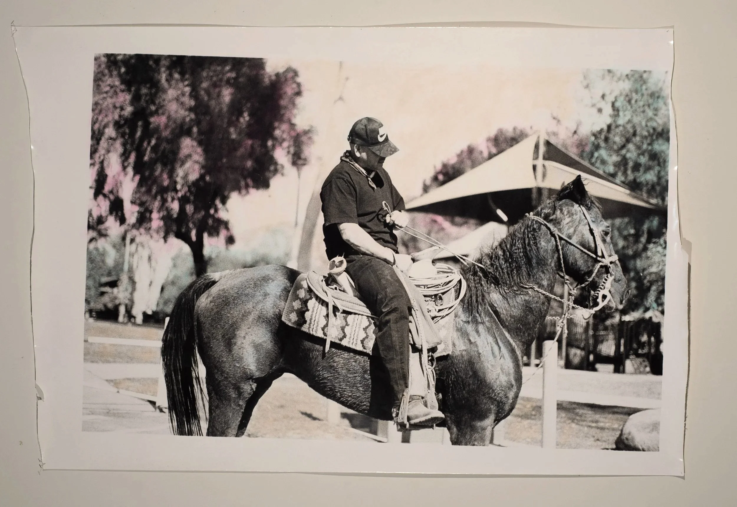 2024, hand colored silver gelatin print, 53 x 42 in.