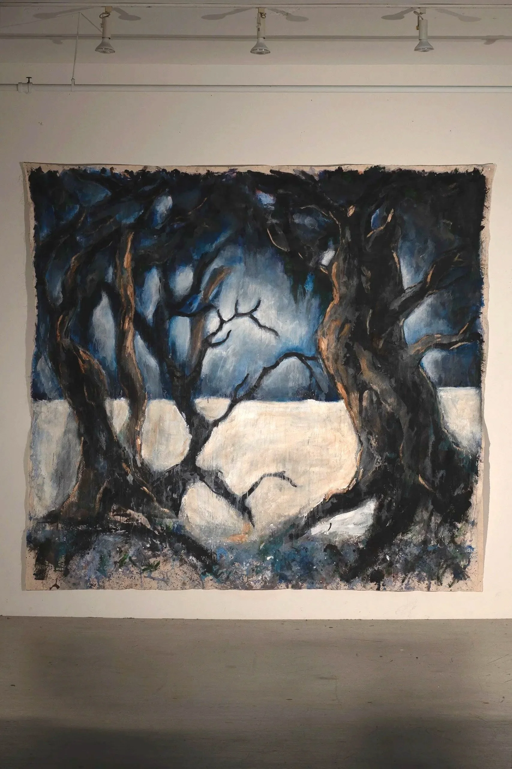 2025, acrylic on canvas, 114x 125 in. (9.5 x 10.5 ft.)