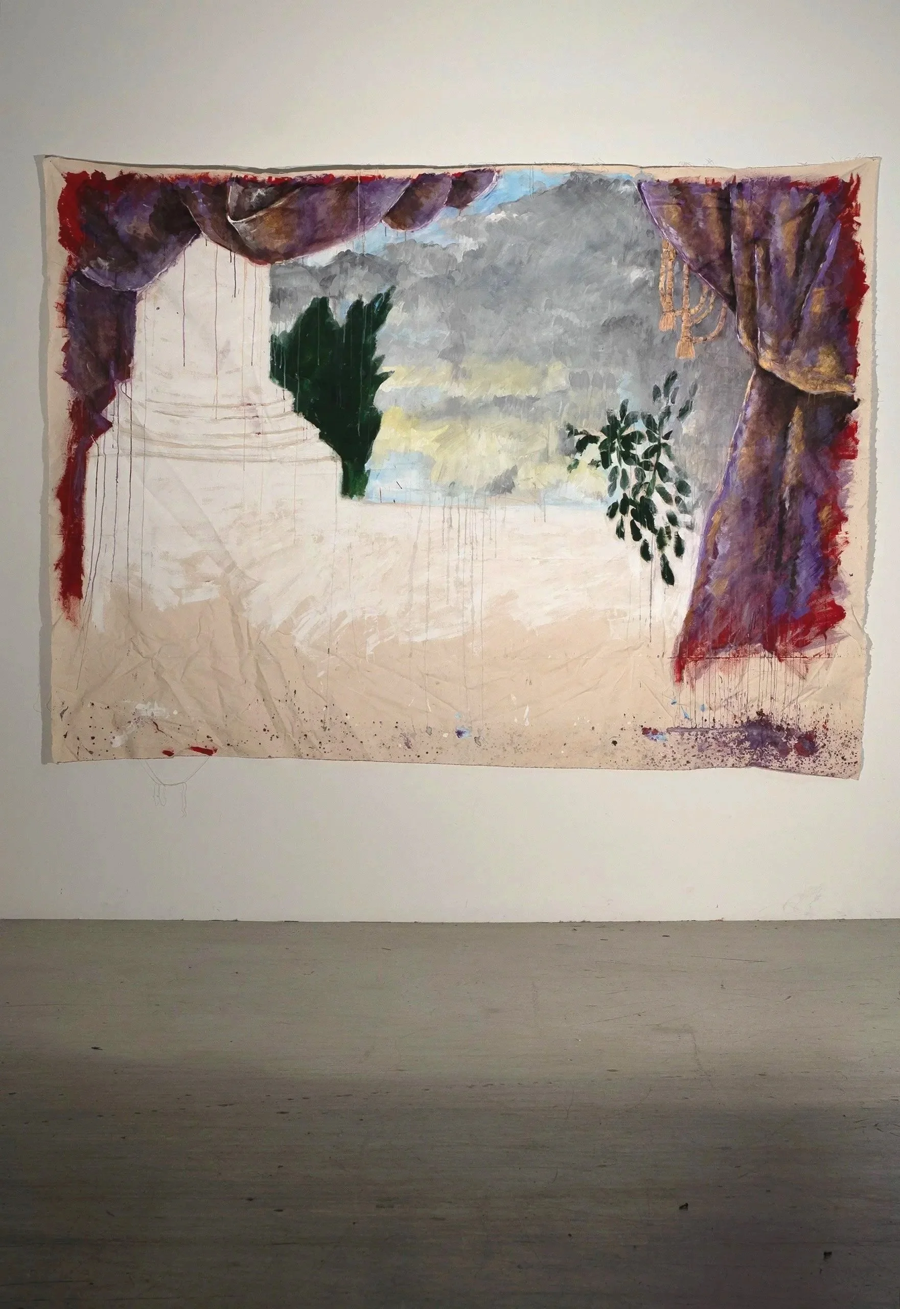 2017, acrylic on canvas, 87 x 121 in. (7 x 10 ft.)