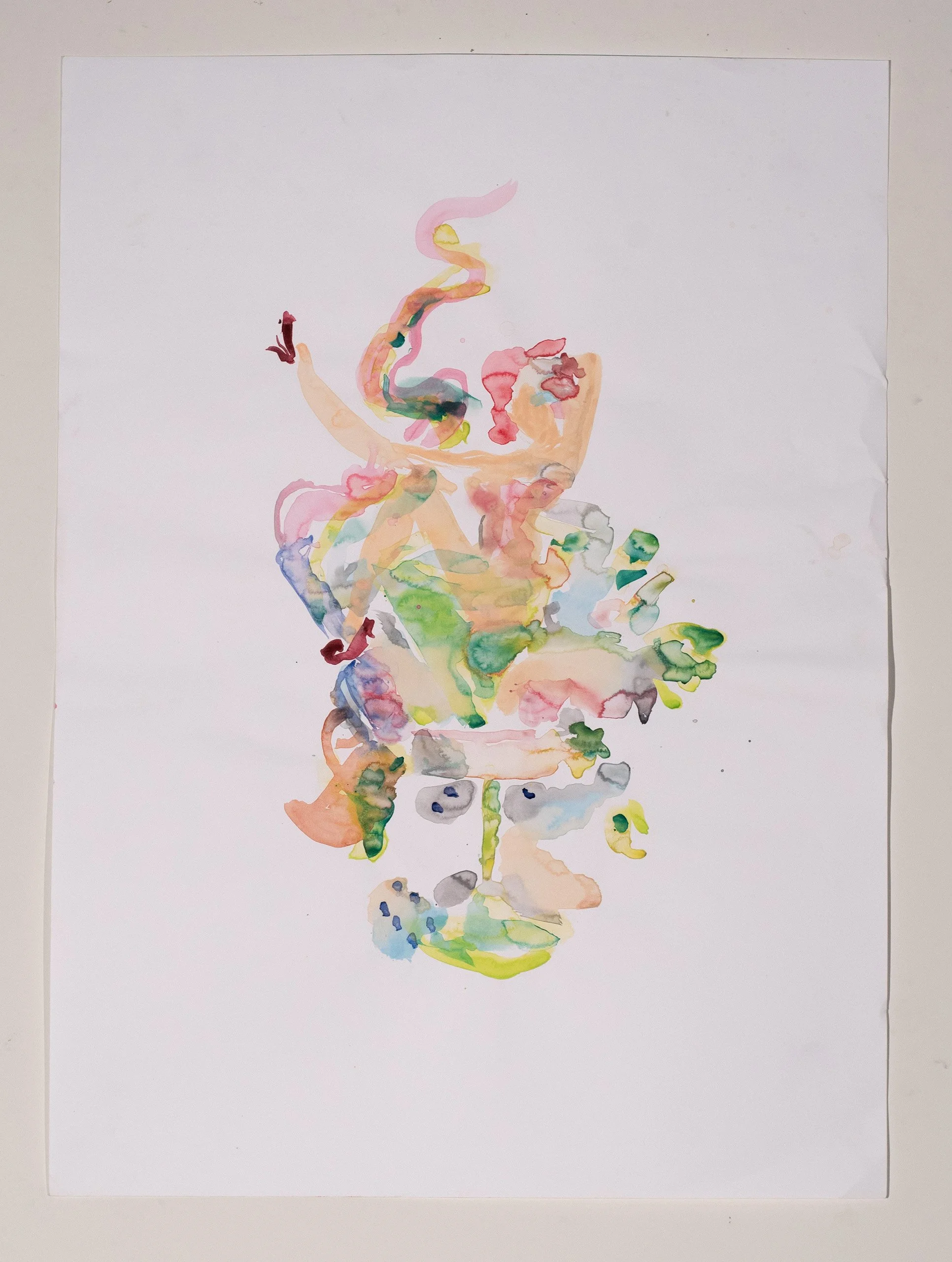 2025, watercolor on paper, 30 x 22 in.