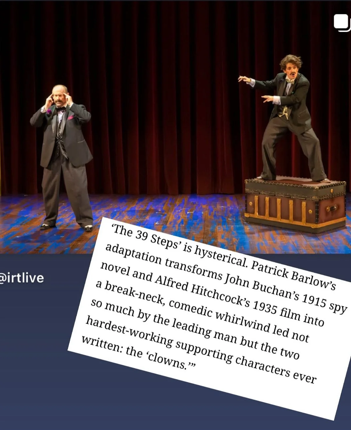 39 Steps at Indiana Rep and Syracuse Stage