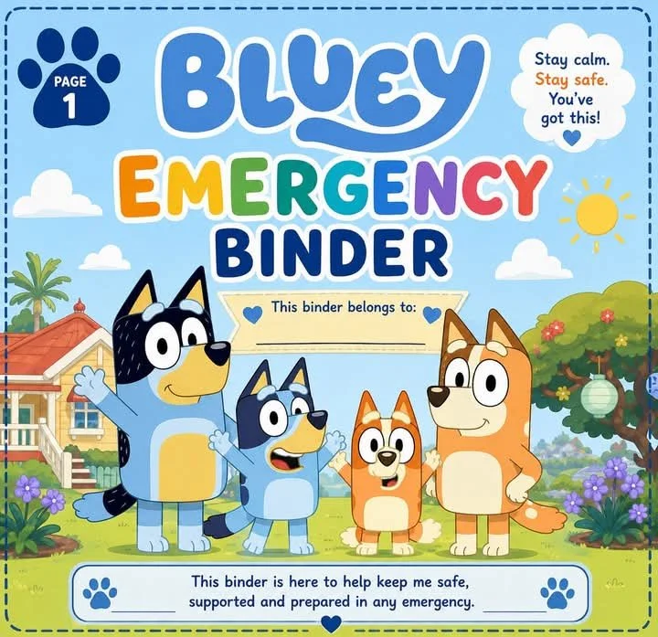 BLUEY EMERGENCY BLINDER
