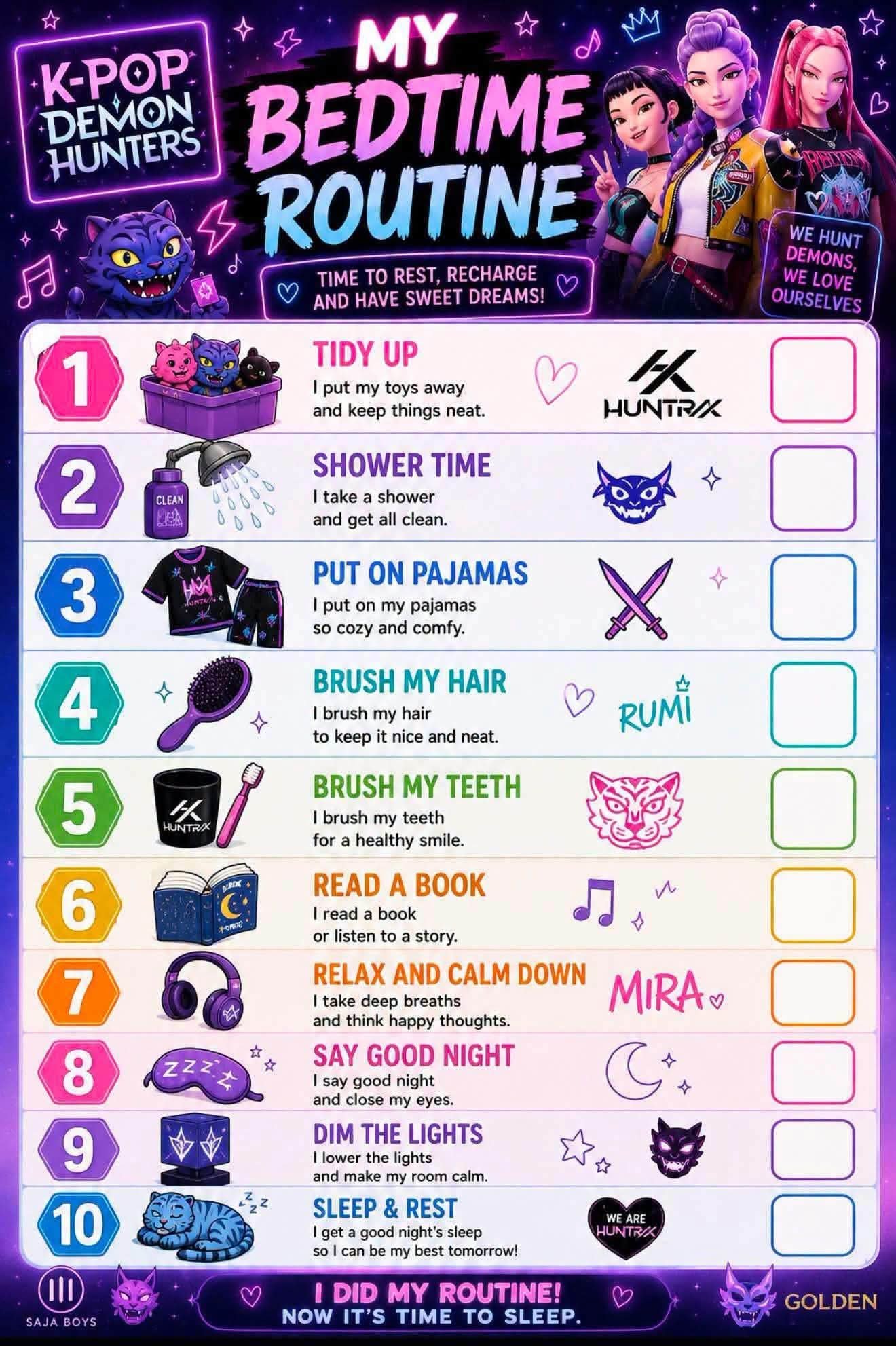 BED TIME ROUTINE