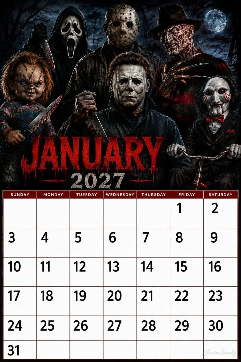CALENDAR 2027