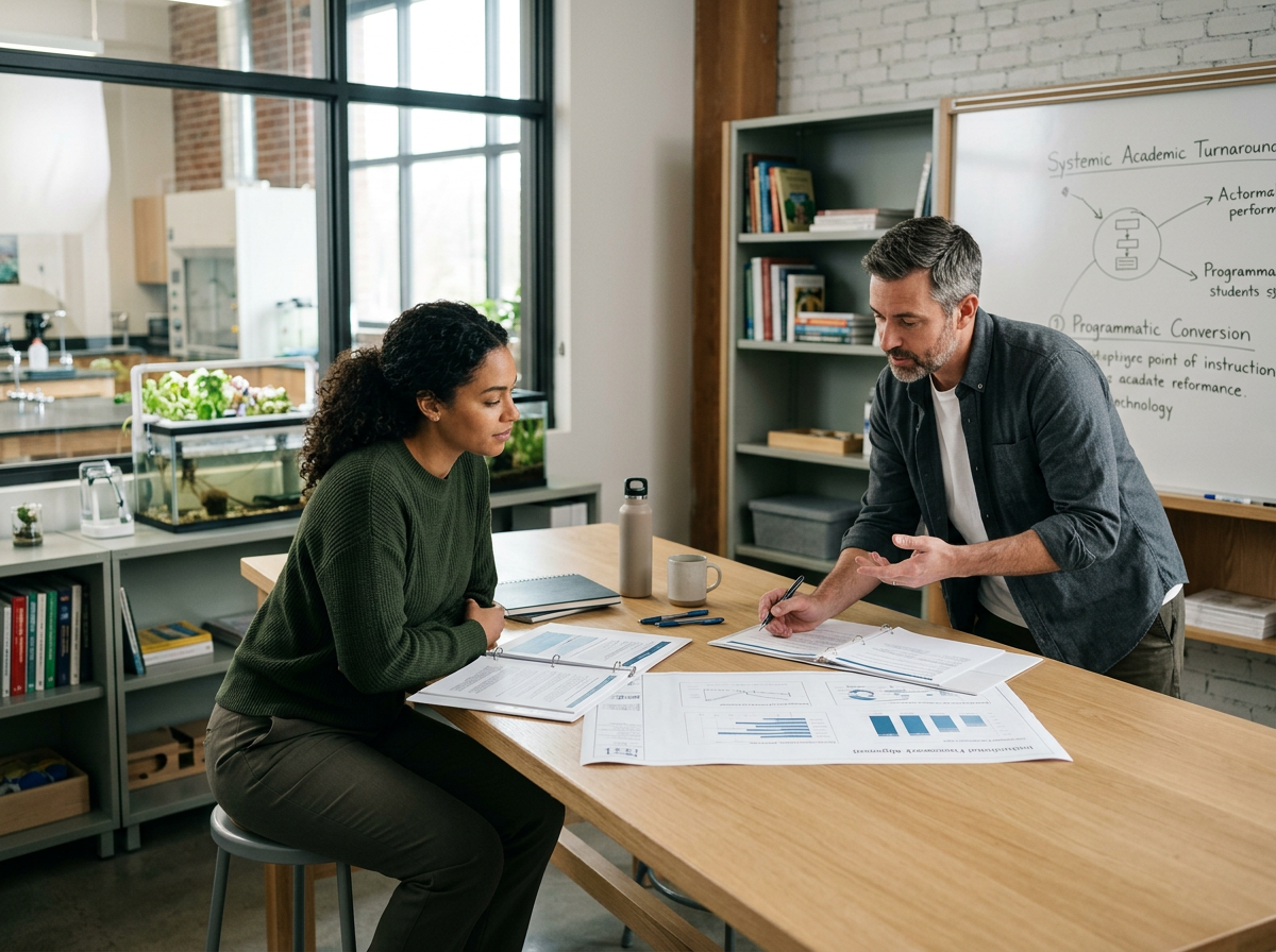 The Targeted Turnaround Partnership (For Schools & Districts) Designed for whole-campus or multi-school networks requiring comprehensive, systemic intervention and programmatic overhaul.