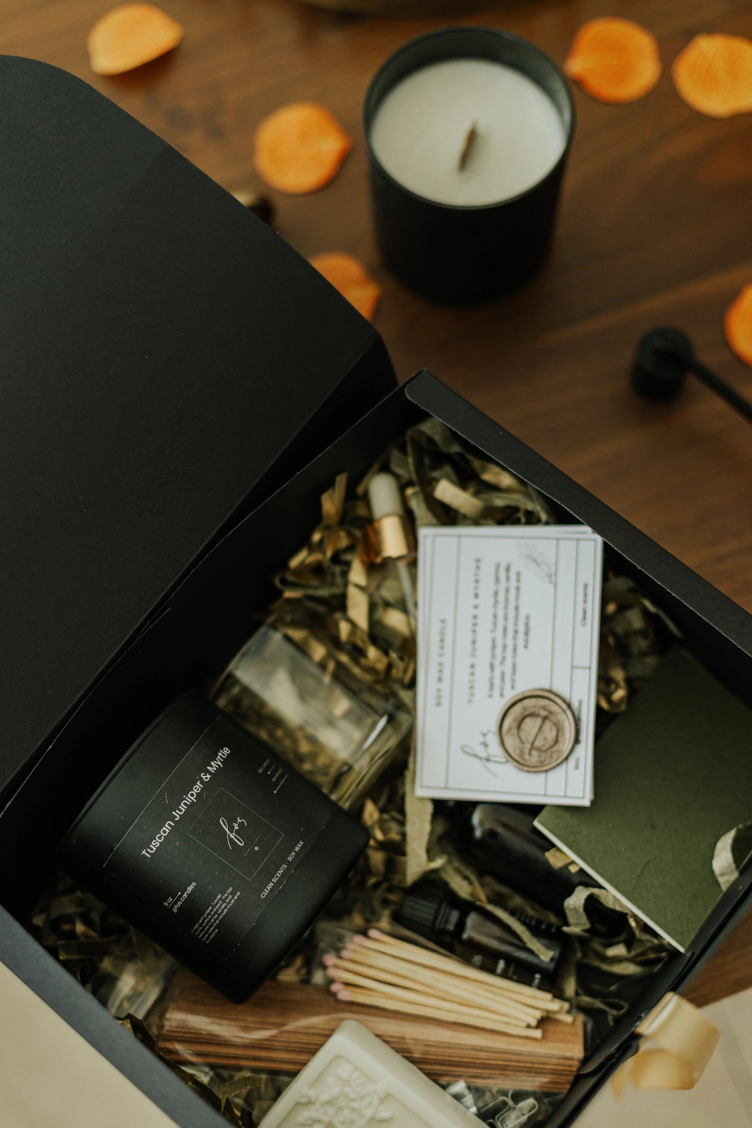 Tuscan Juniper & Myrtle - Caja para hacer velas