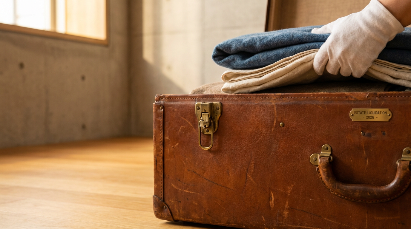 Vintage Leather Trunk