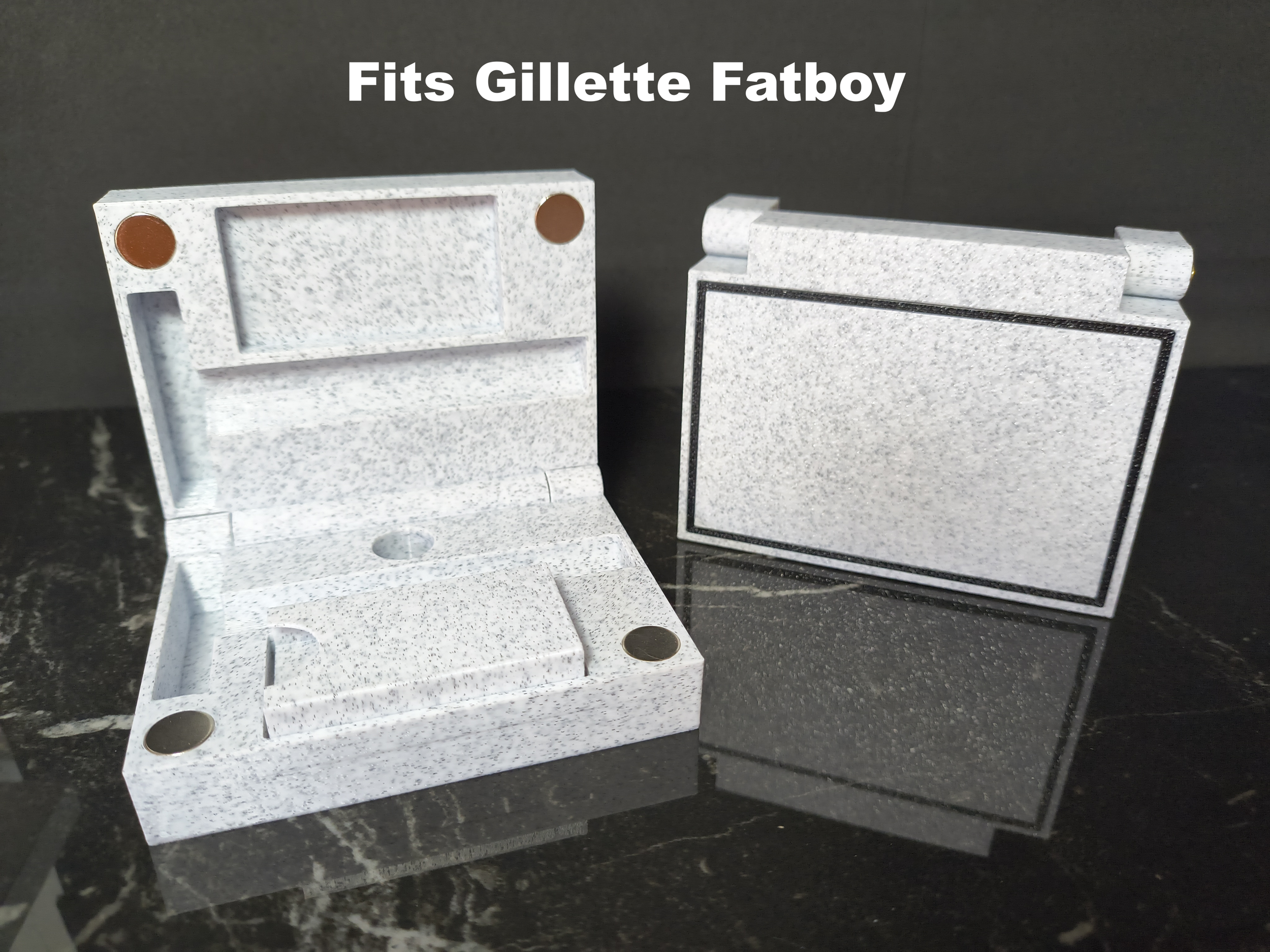 Fits Gillette Fatboy / Executive - Safety Razor Travel Case - Personalized - 3D Printed