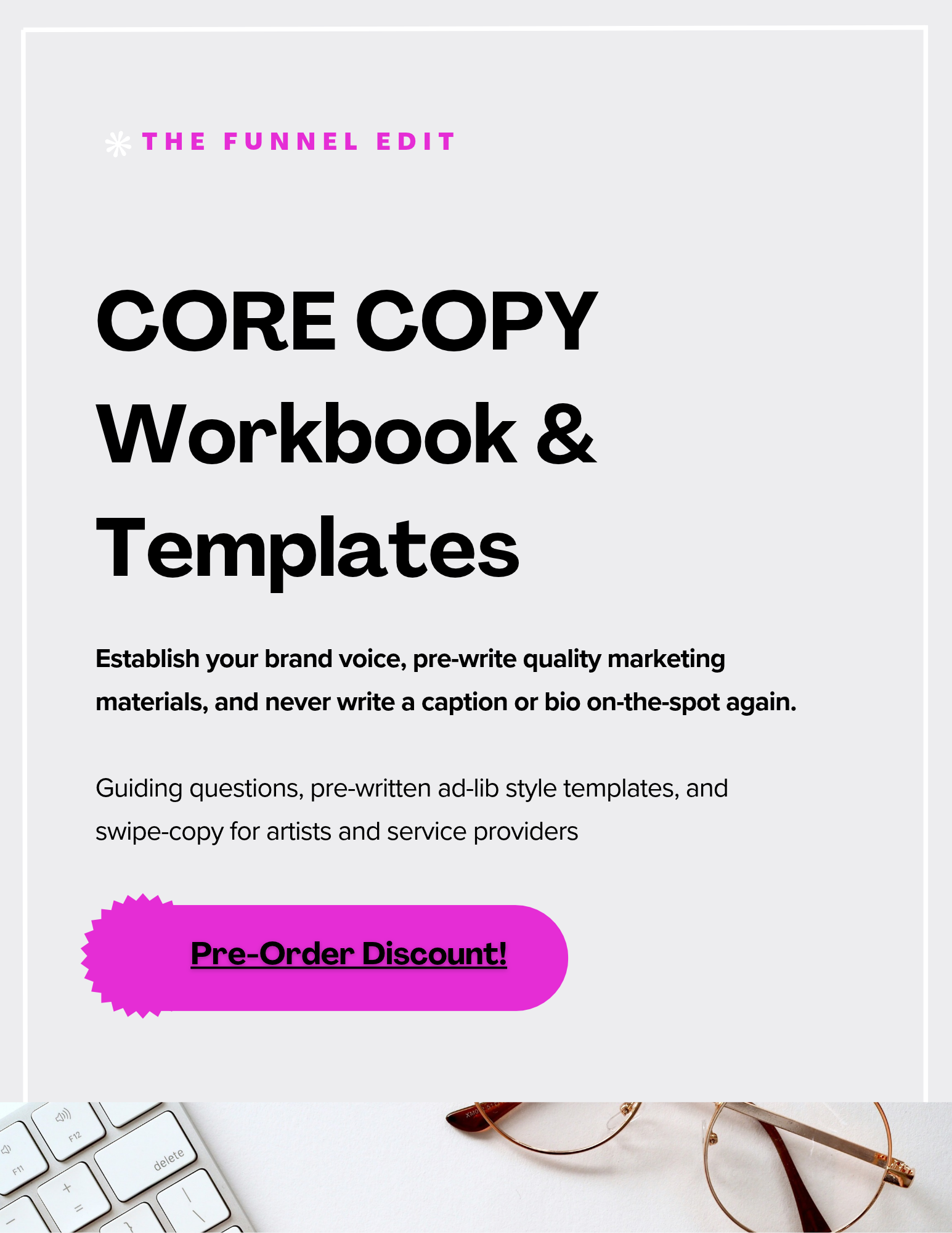 PRE-ORDER | Core Copy Workbook & Templates