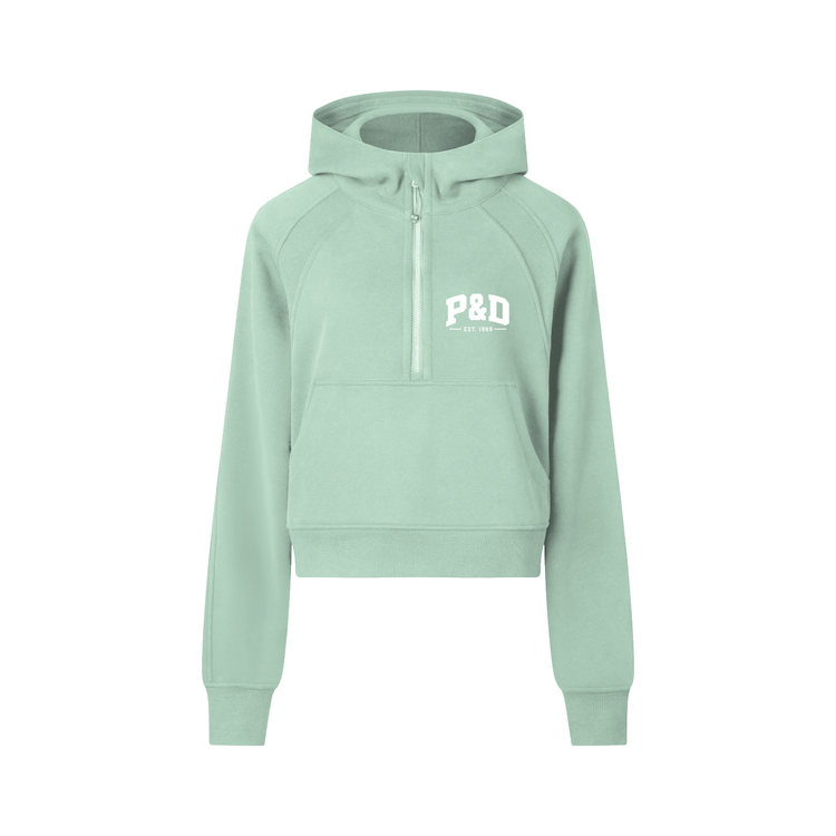 Mini Logo Cropped Half-Zip