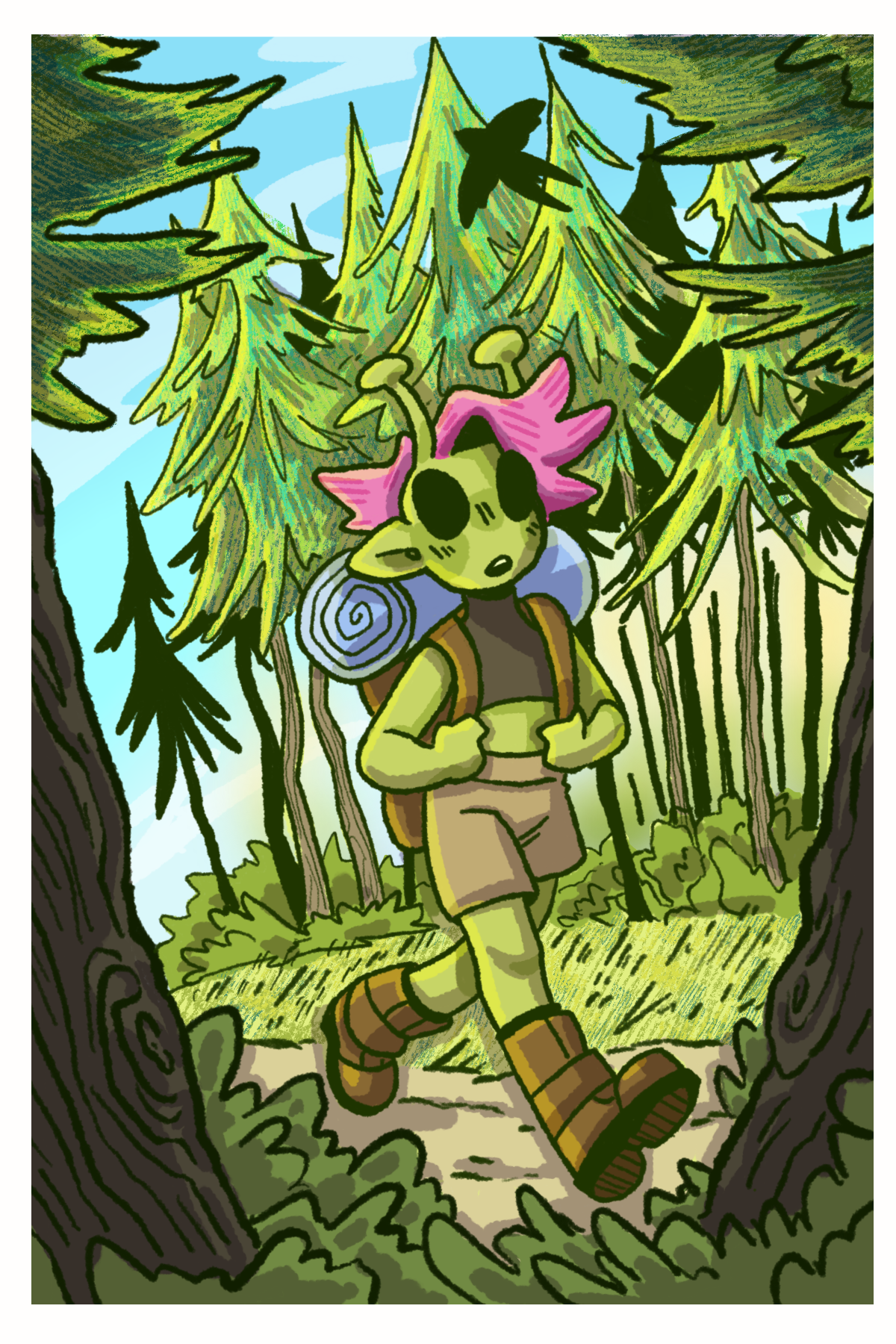 Gone Hiking
6" x 4"