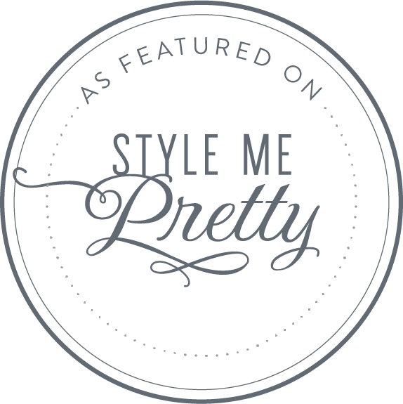 A circular logo with the text 'AS FEATURED ON STYLE ME Pretty' inside.