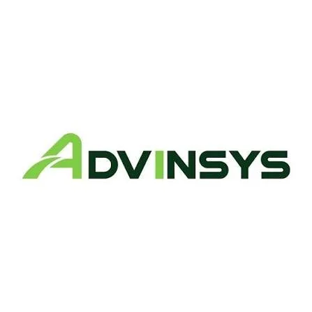 Logo of Advinsys with a green stylized 'A' and black text.