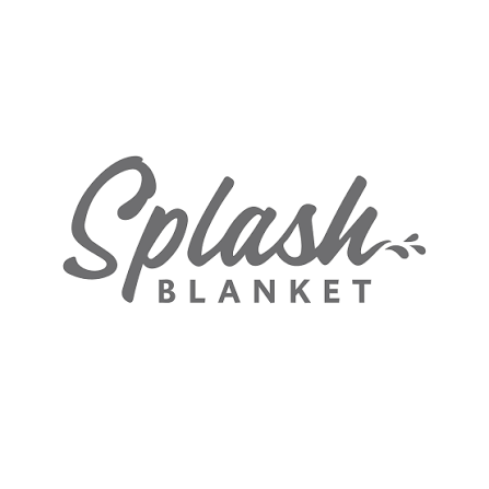 Splash Blanket logo with stylized text and splash graphic.