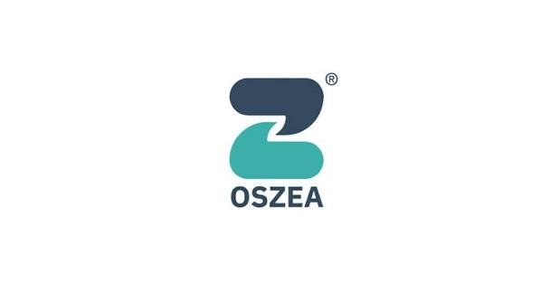 Oszea logo with a stylized number 2 in dark blue and light blue above the company name.