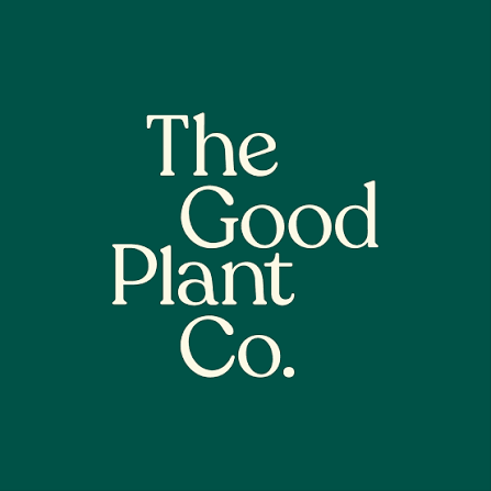 Green background with white text reading 'The Good Plant Co.'