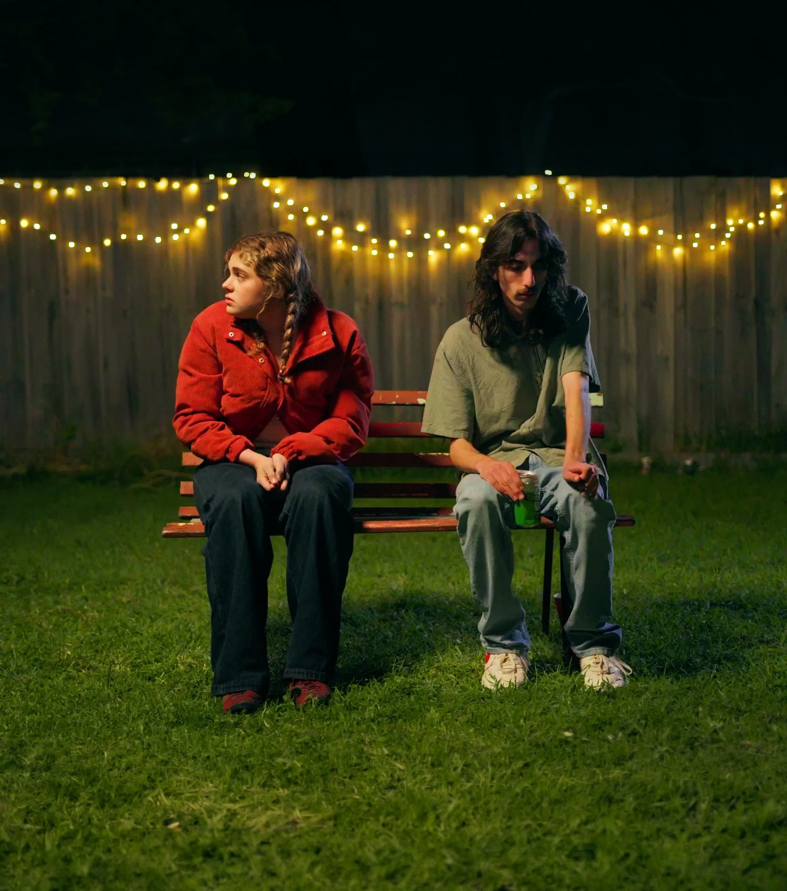 Still image from 2026 short film, Isn't It Called True Love?. Starring Jordan Edwards and Madeline Mangos. Written and directed by Seaning