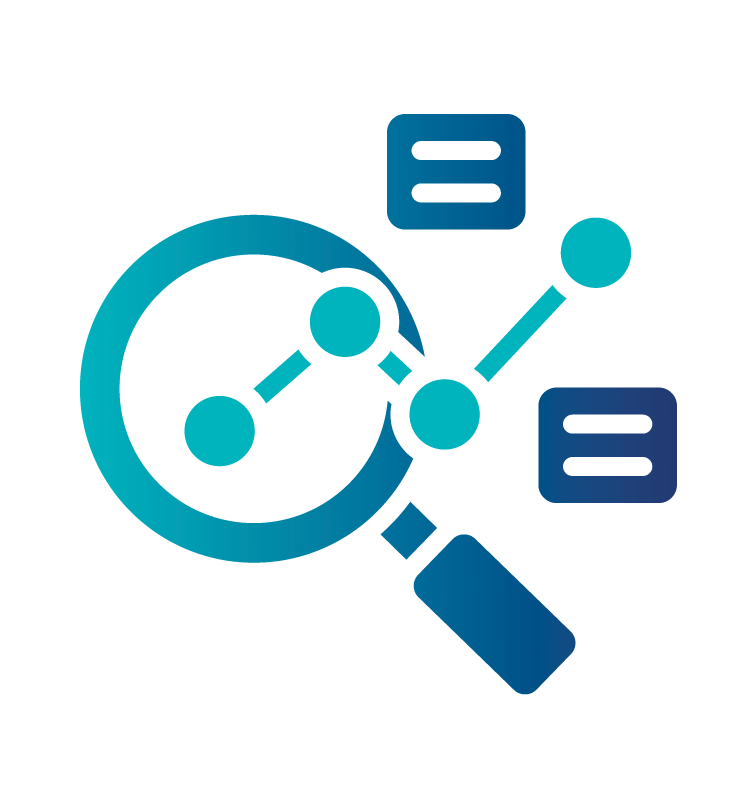 A digital illustration of a hand holding a network or circuit diagram with connected nodes and circuit-like lines, in shades of blue.
