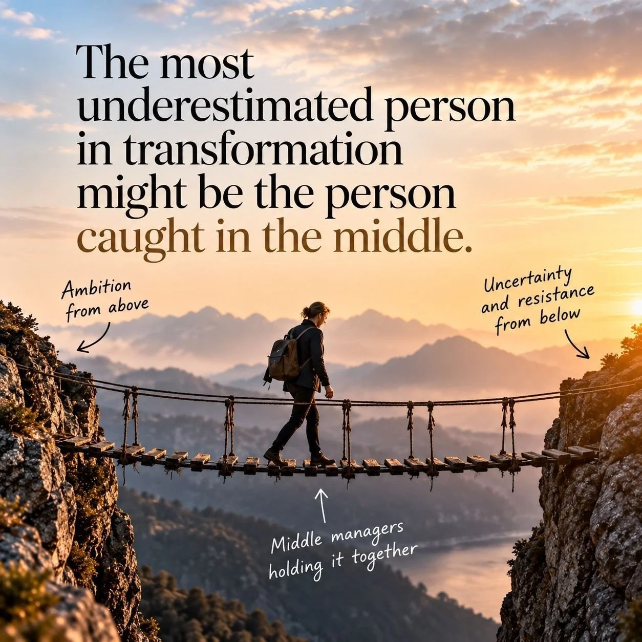 The most underestimated person in any transformation…