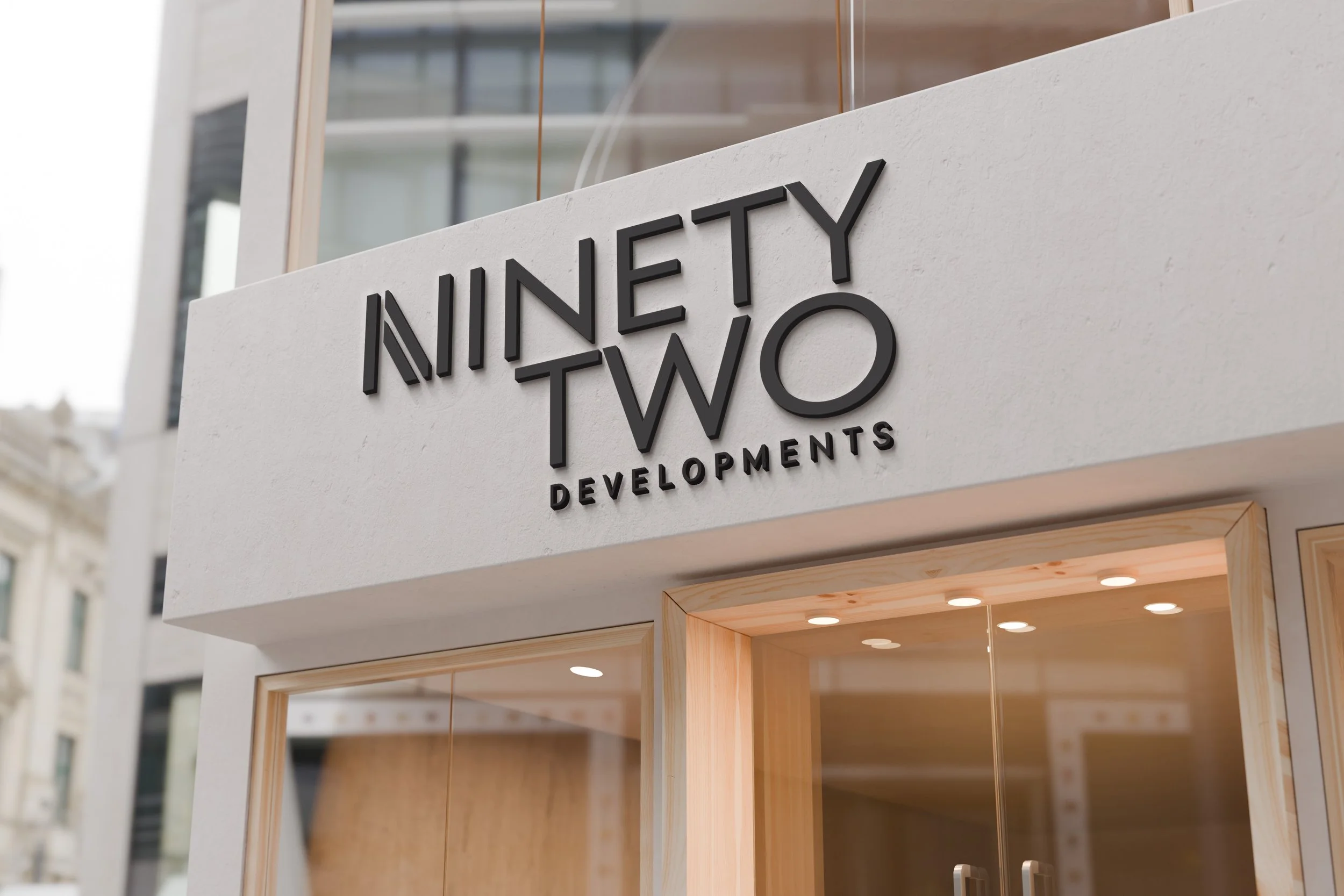 Nineteen Two Developments office entrance sign