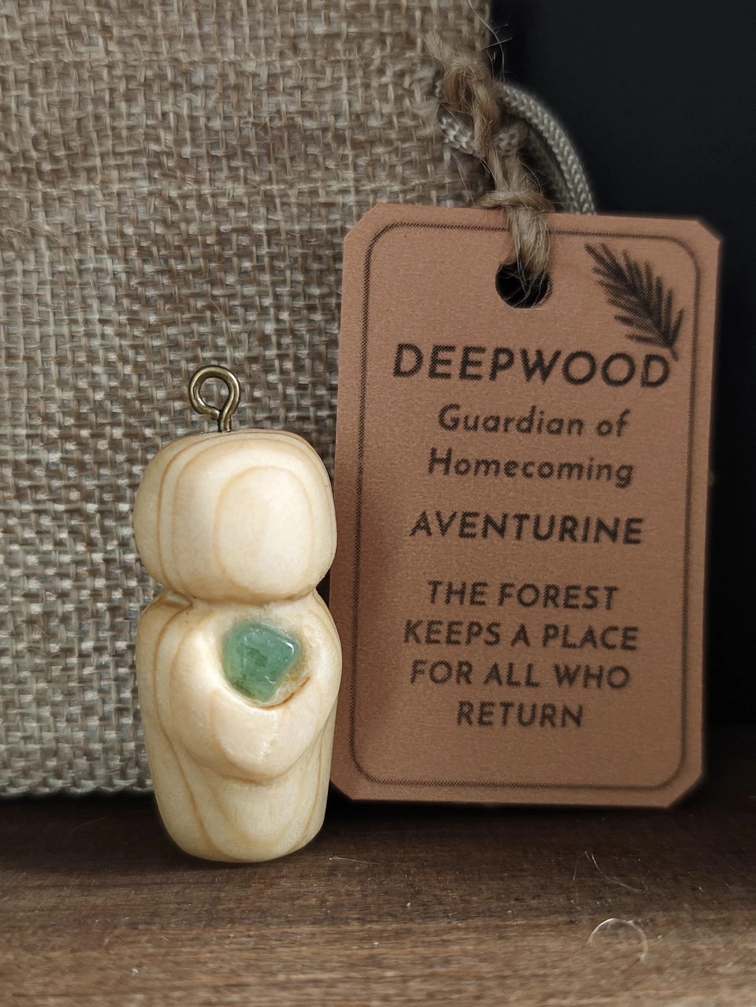 Deepwood (Homecoming)-  Hand- carved Irish pine guardian