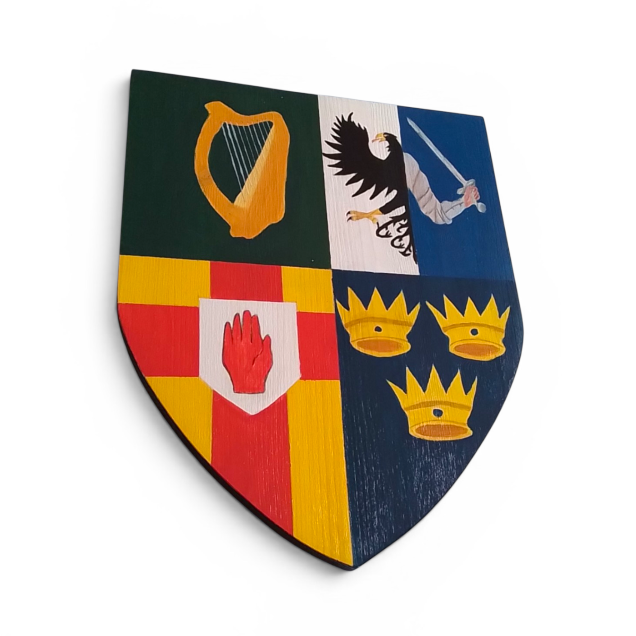 Irish crest shields
