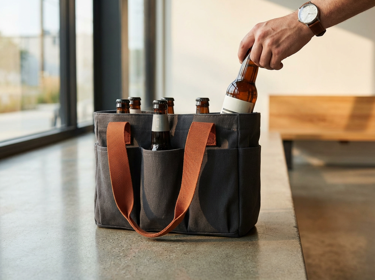 Canvas Beer Tote