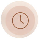 Simple wall clock with a minimalist design