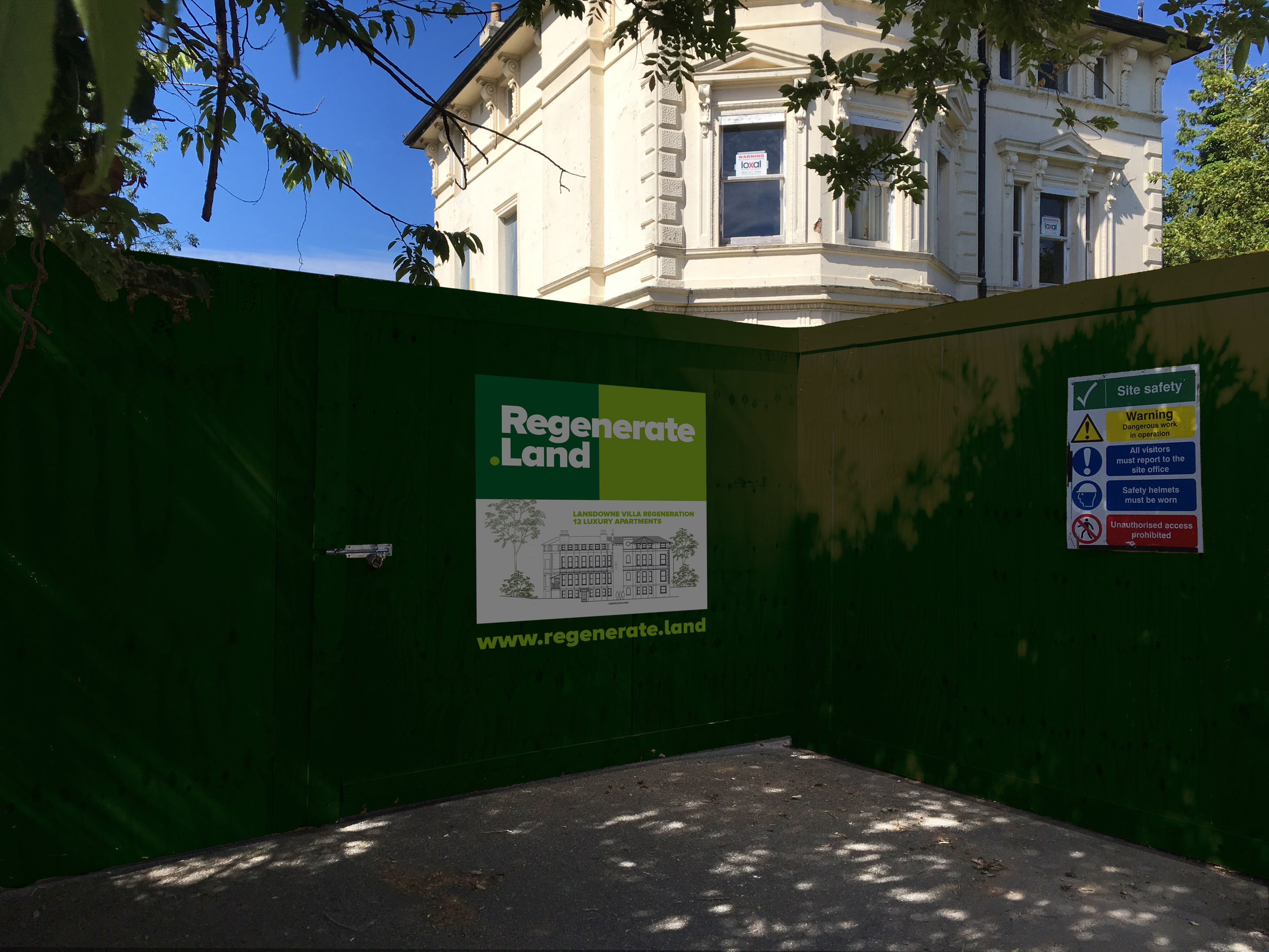 Lansdowne Villa hoarding