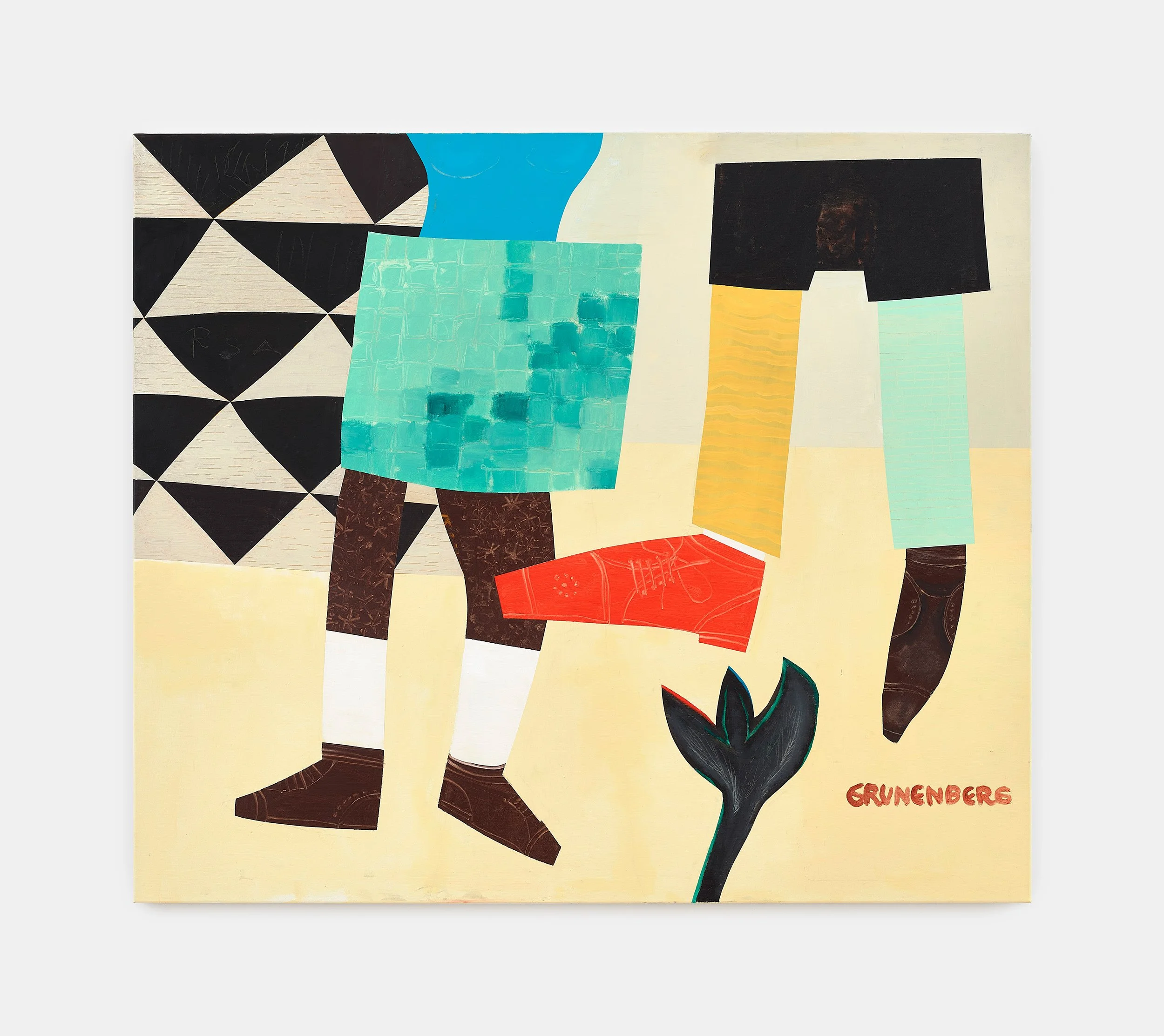 Stephan Grunenberg, Couple Move, 2024, Acryl auf Leinwand, 120 x 160 cm