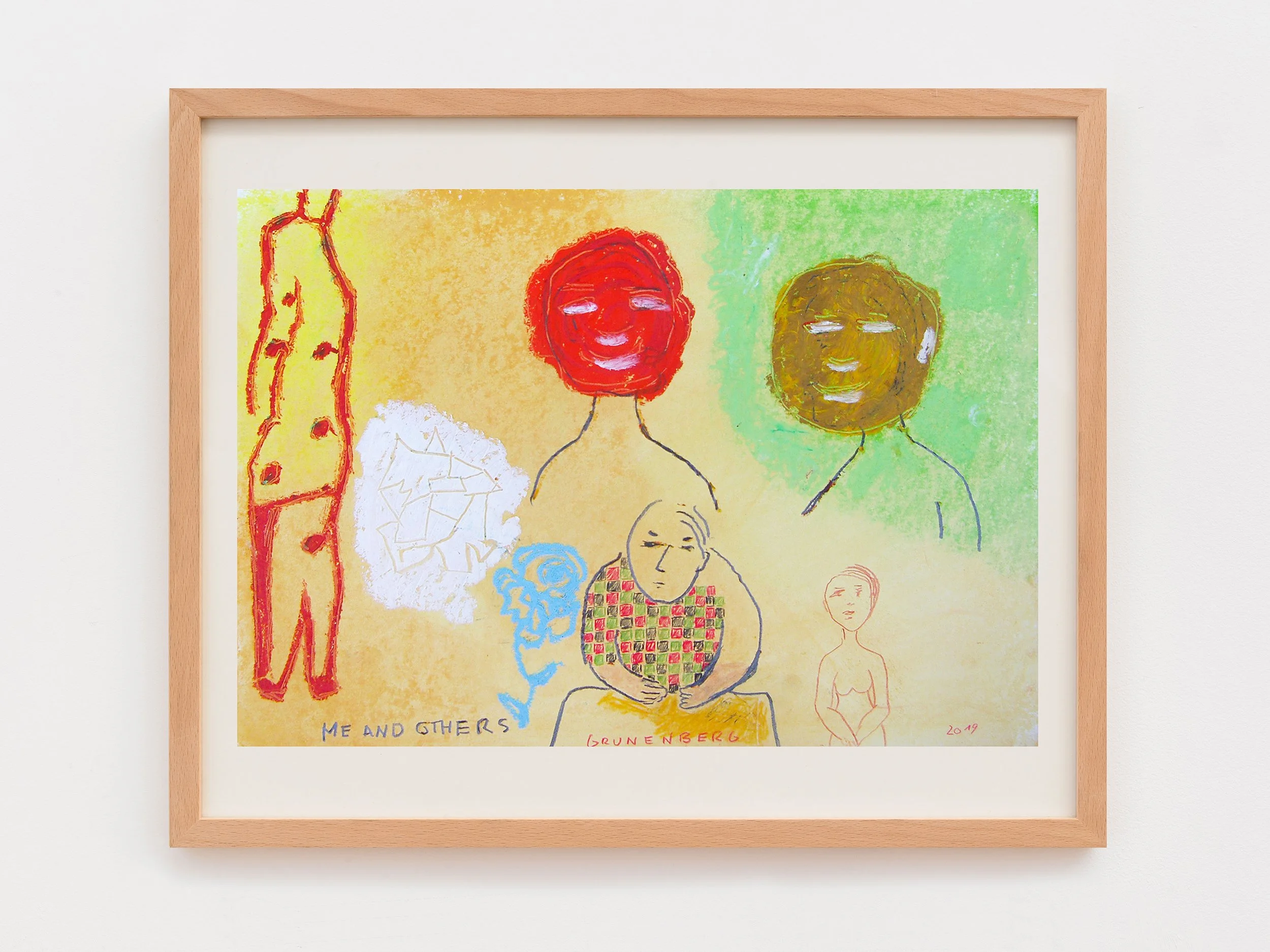 Me and Others, Format: 42 x 30 cm, Papier, Mischtechnik, Jahr: 2019