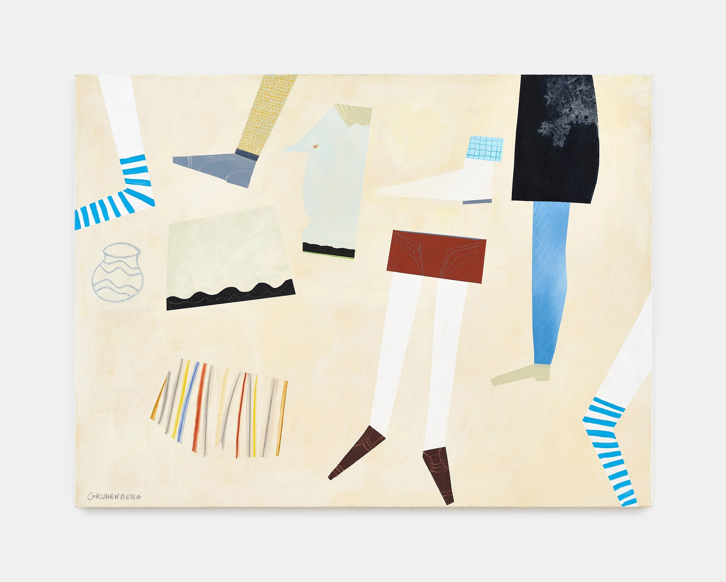 Stephan Grunenberg, Am Meer, 2024, Acryl auf Leinwand, 120 x 160 cm
