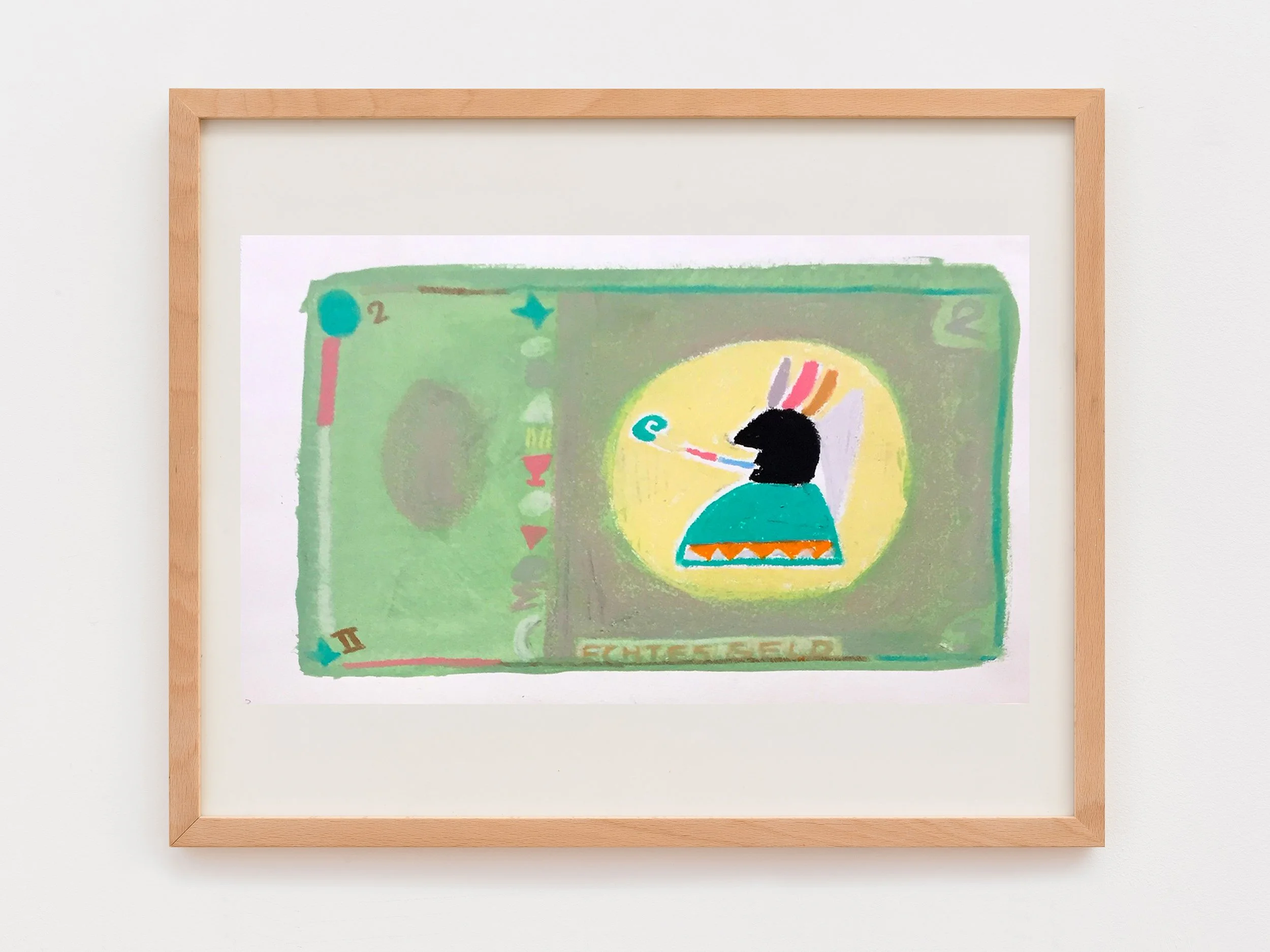 Echtes Geld, Format: 39 x 31 cm, Papier, Mischtechnik, Jahr: 1986