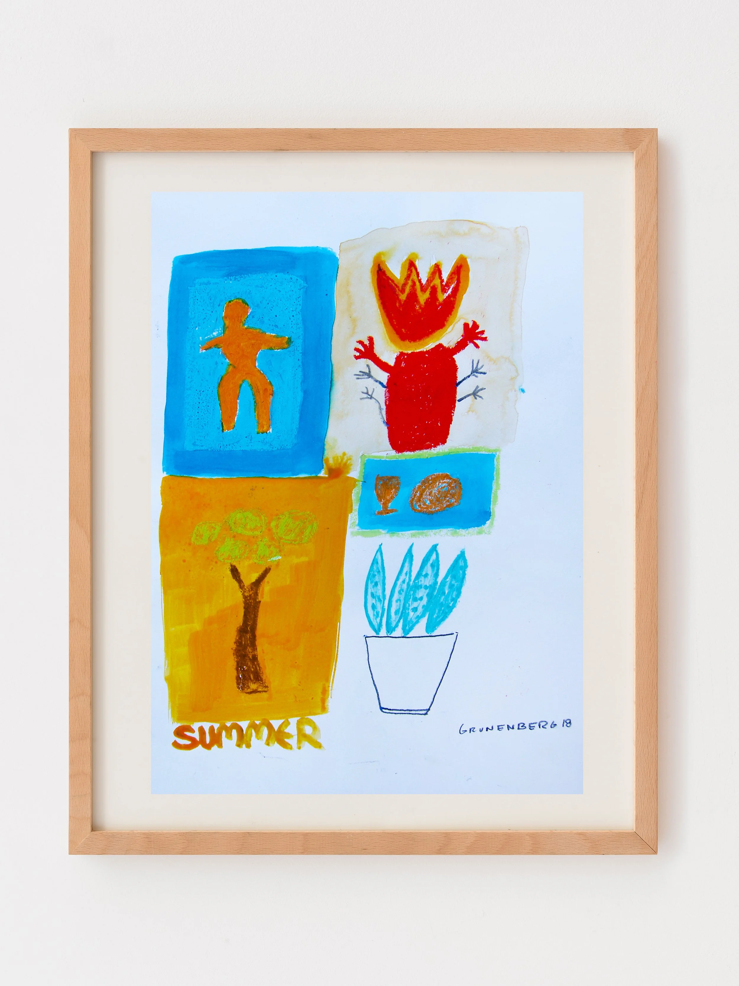 Summer, Format: 42 x 29 cm, Mischtechnik, Jahr: 2018