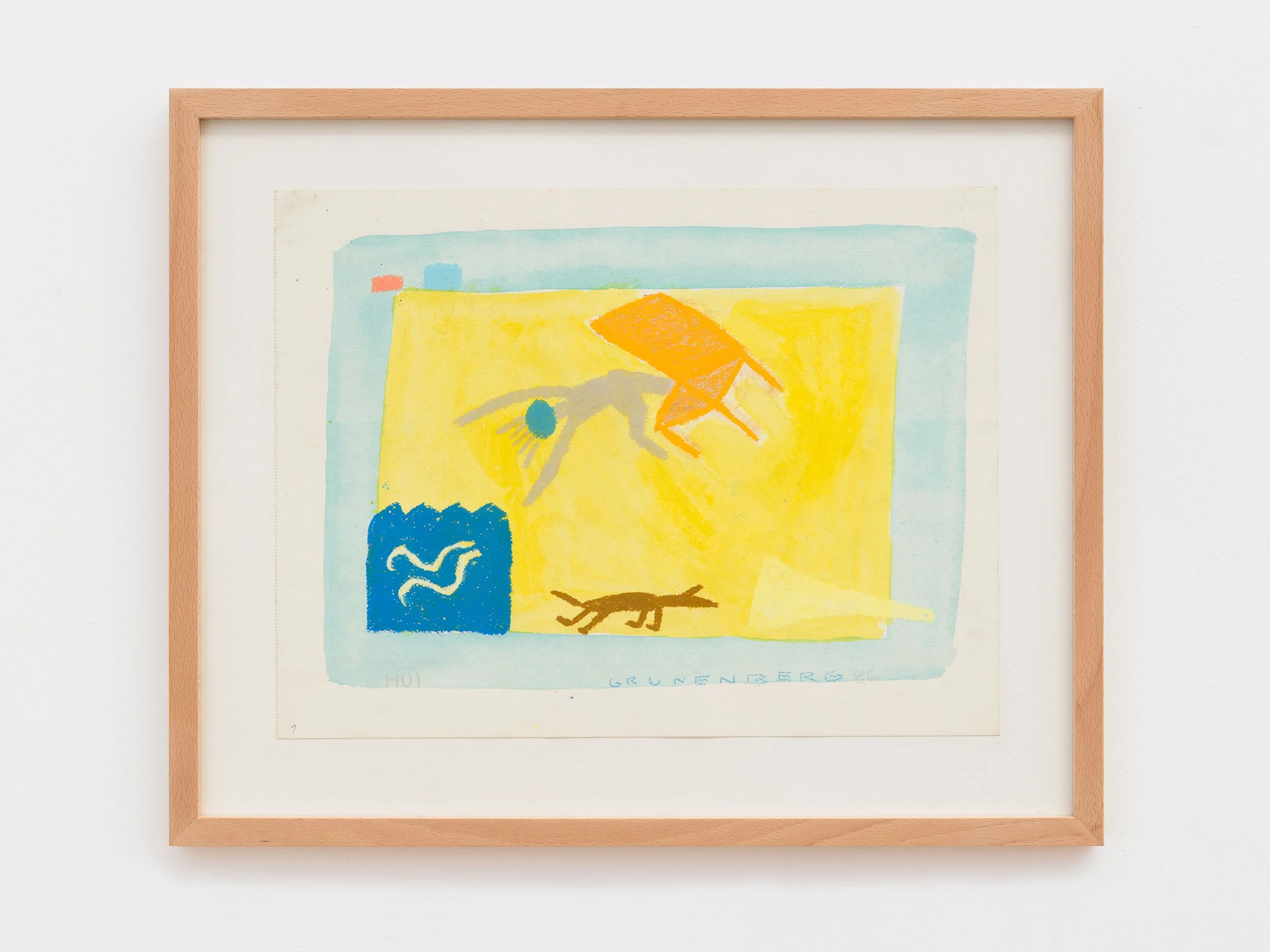 O.T., Format: 39 x 31 cm, Papier, Mischtechnik, Jahr: 1986