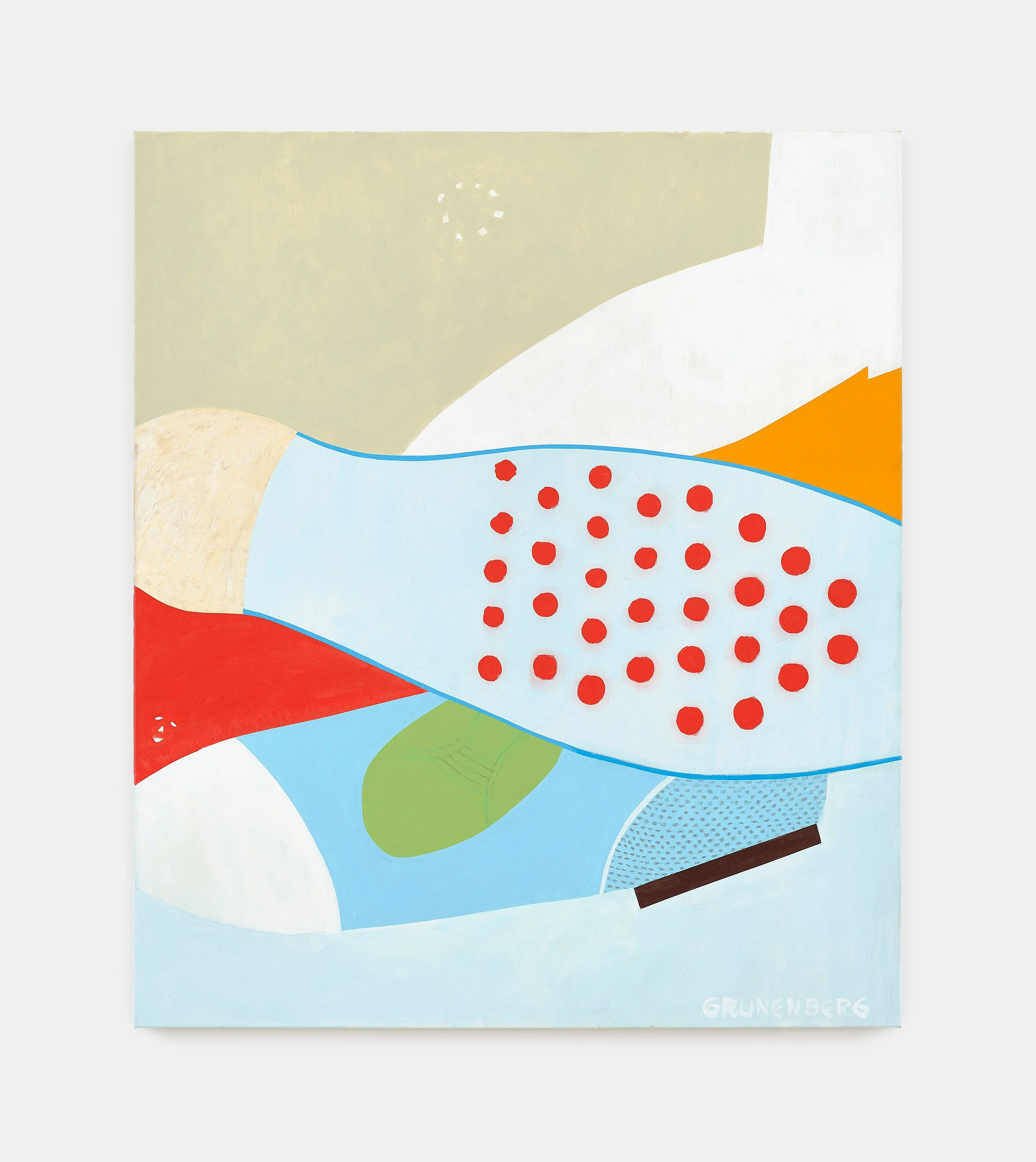 Stephan Grunenberg, Performance, 2024, Acryl auf Leinwand, 140 x 120 cm