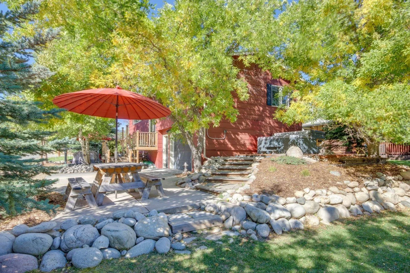 Walkway to the Hot Tub