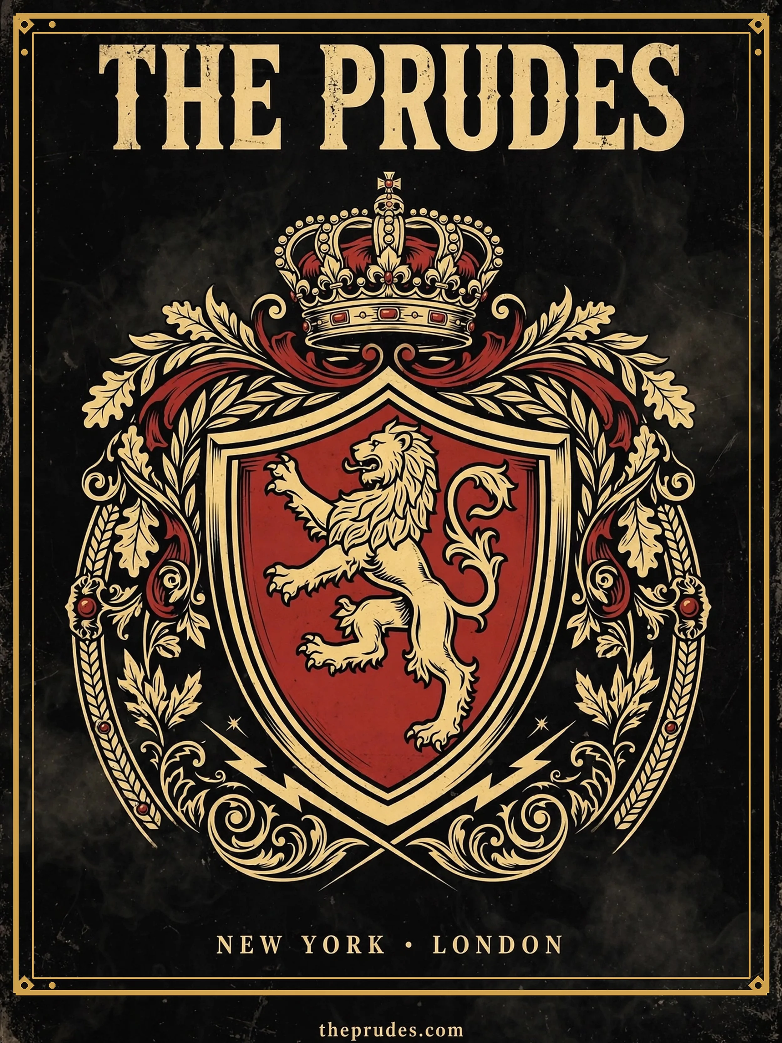 The Prudes Poster — Gold Crest (18x24)