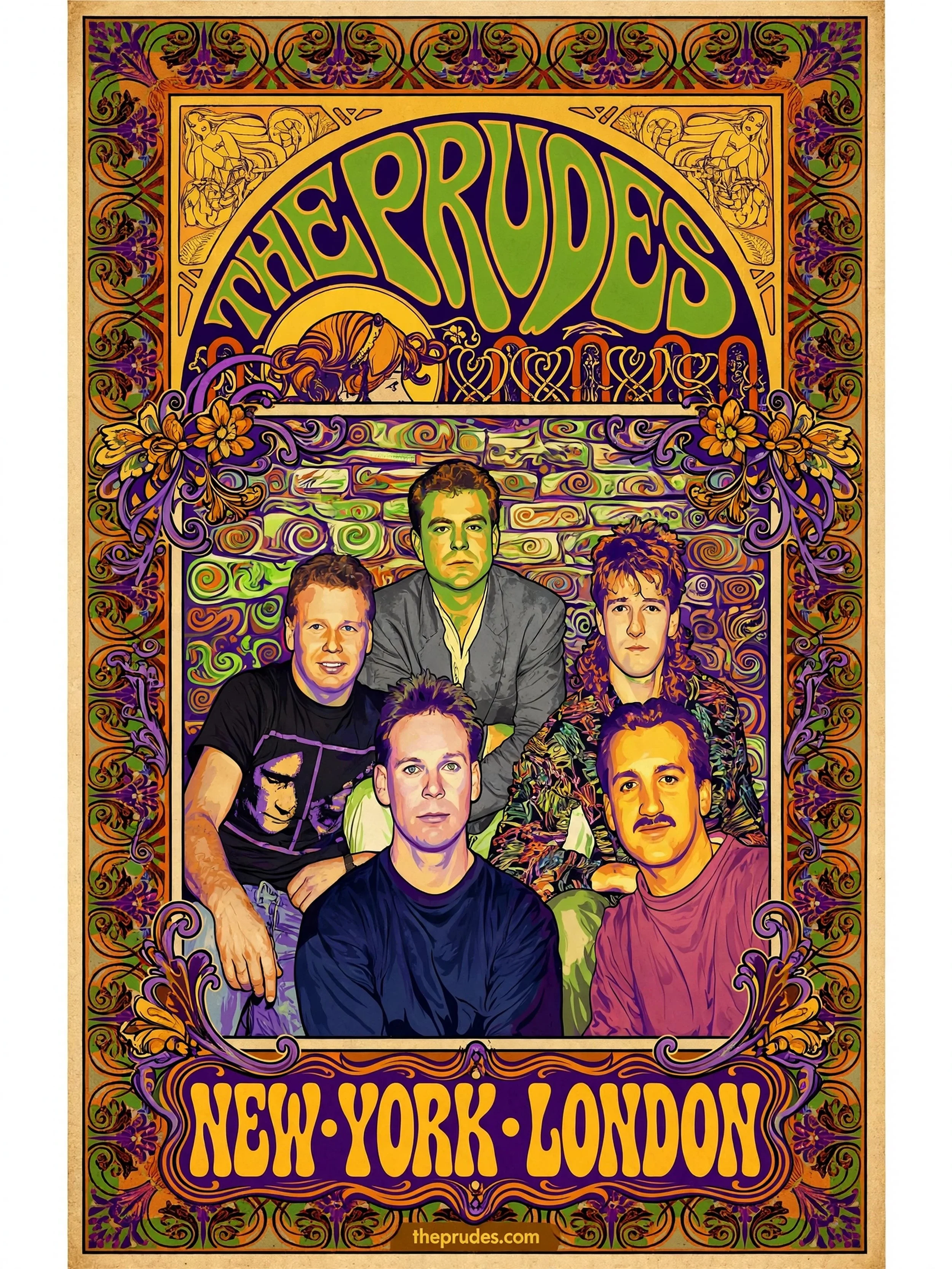 The Prudes Poster — 60s Gig Group (18x24)