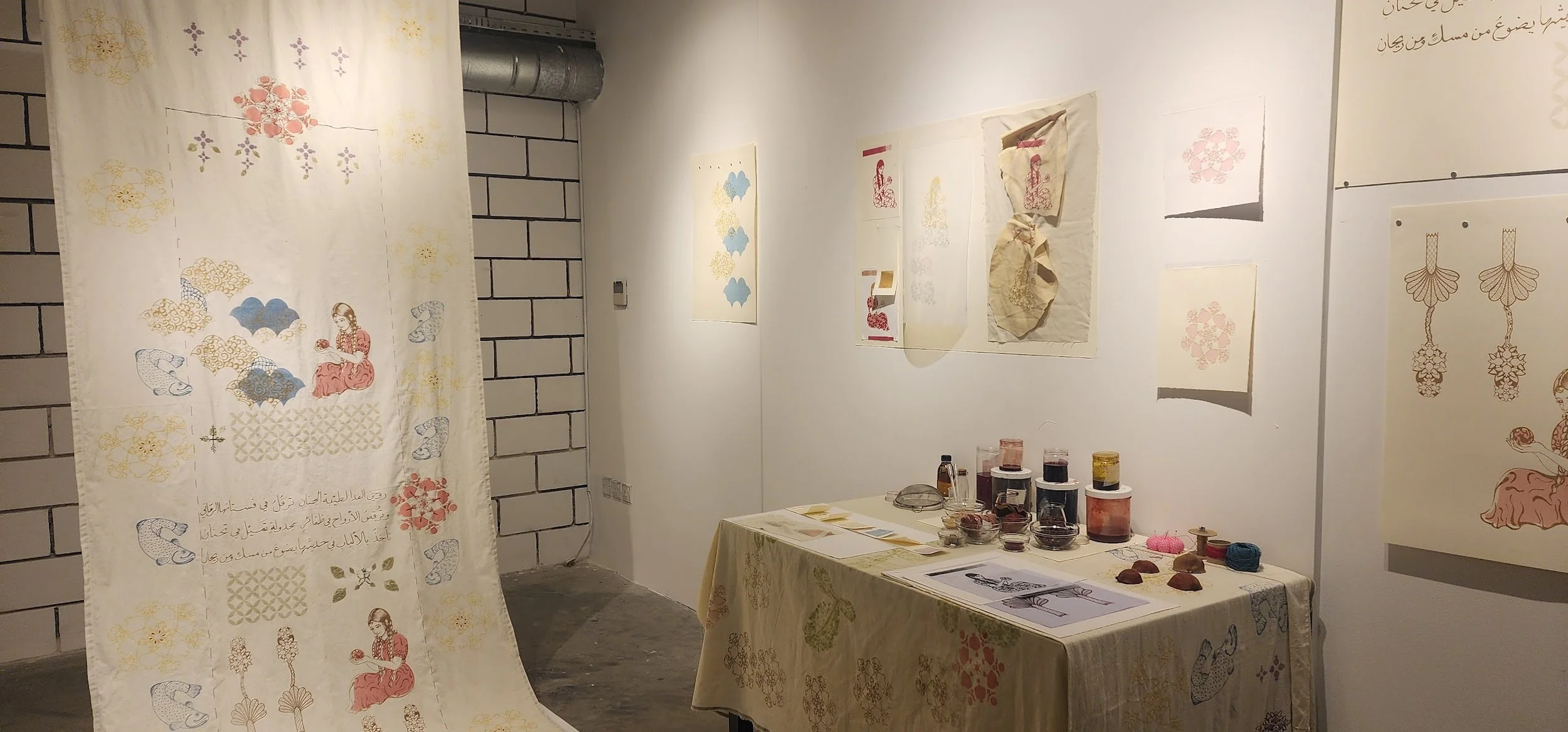 The Kororo and My Aunt

A textile installation, August 2025

This large-scale textile artwork is a visual tribute to the intangible heritage and forgotten narratives of our female ancestors. It honors their daily rituals—such as the rhythmic rolling 