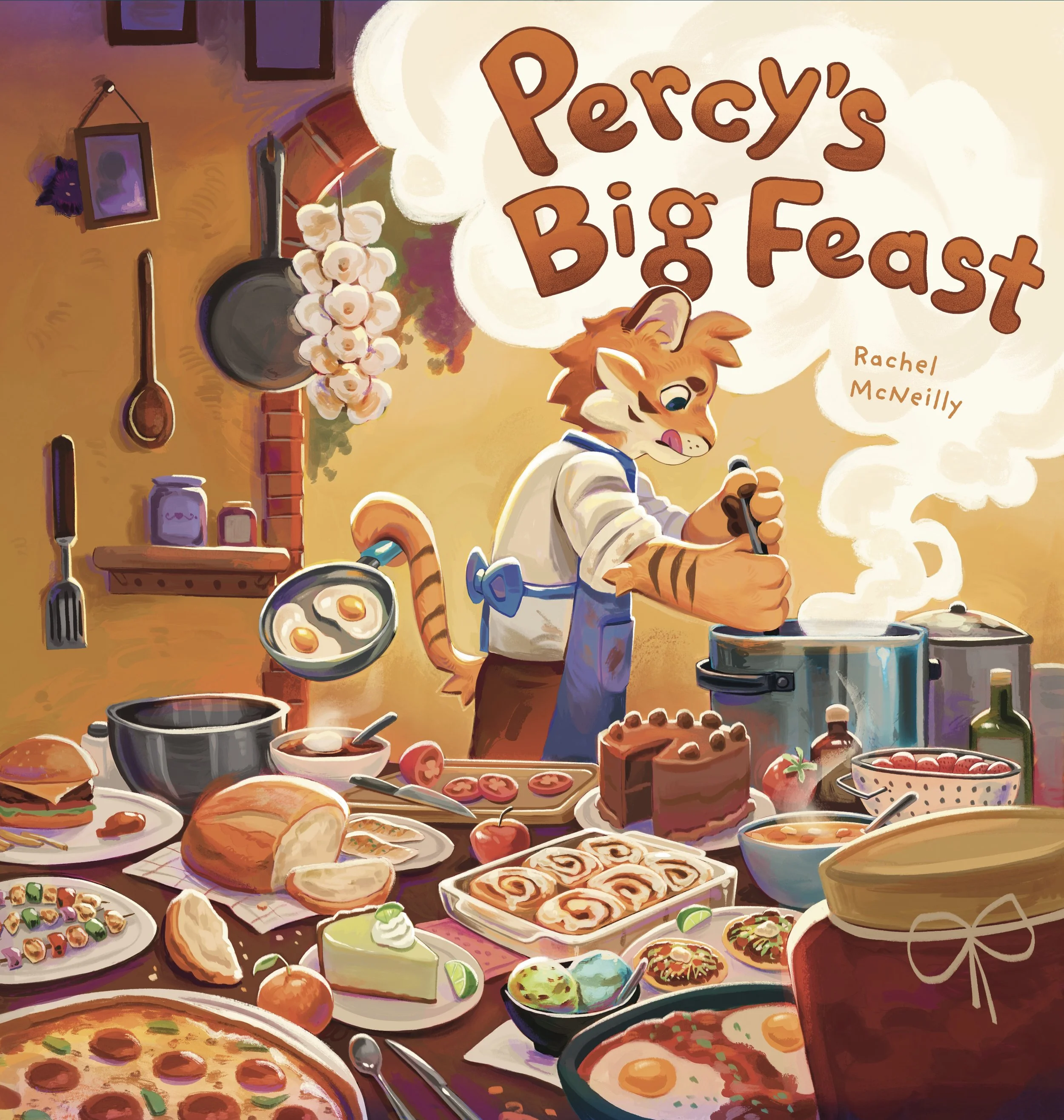 Percy's Big Feast Front Cover Design