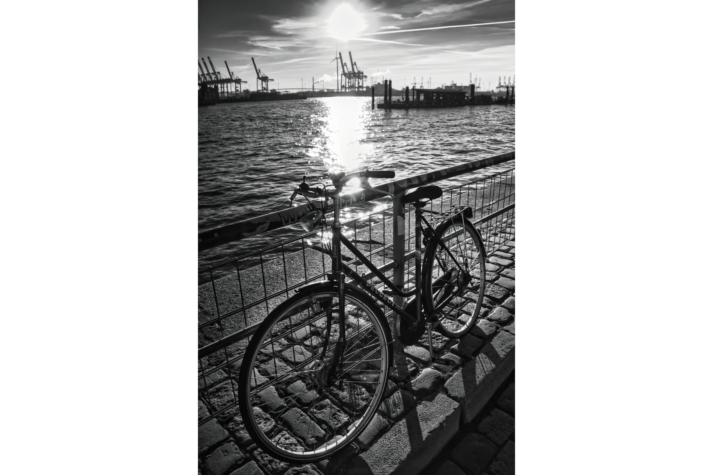 Mit dem Fahrrad in Hamburg