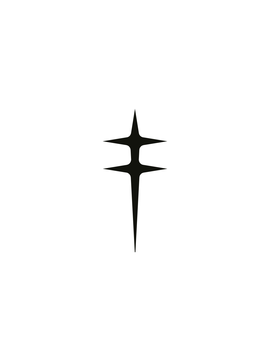 Black background with a central star-shaped design in dark gray.