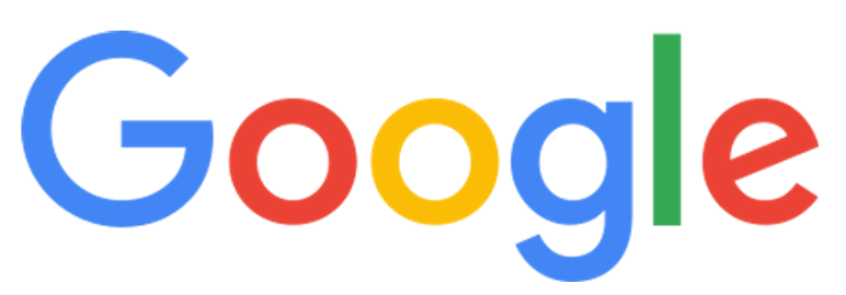 Google logo with colorful letters and a green vertical line.
