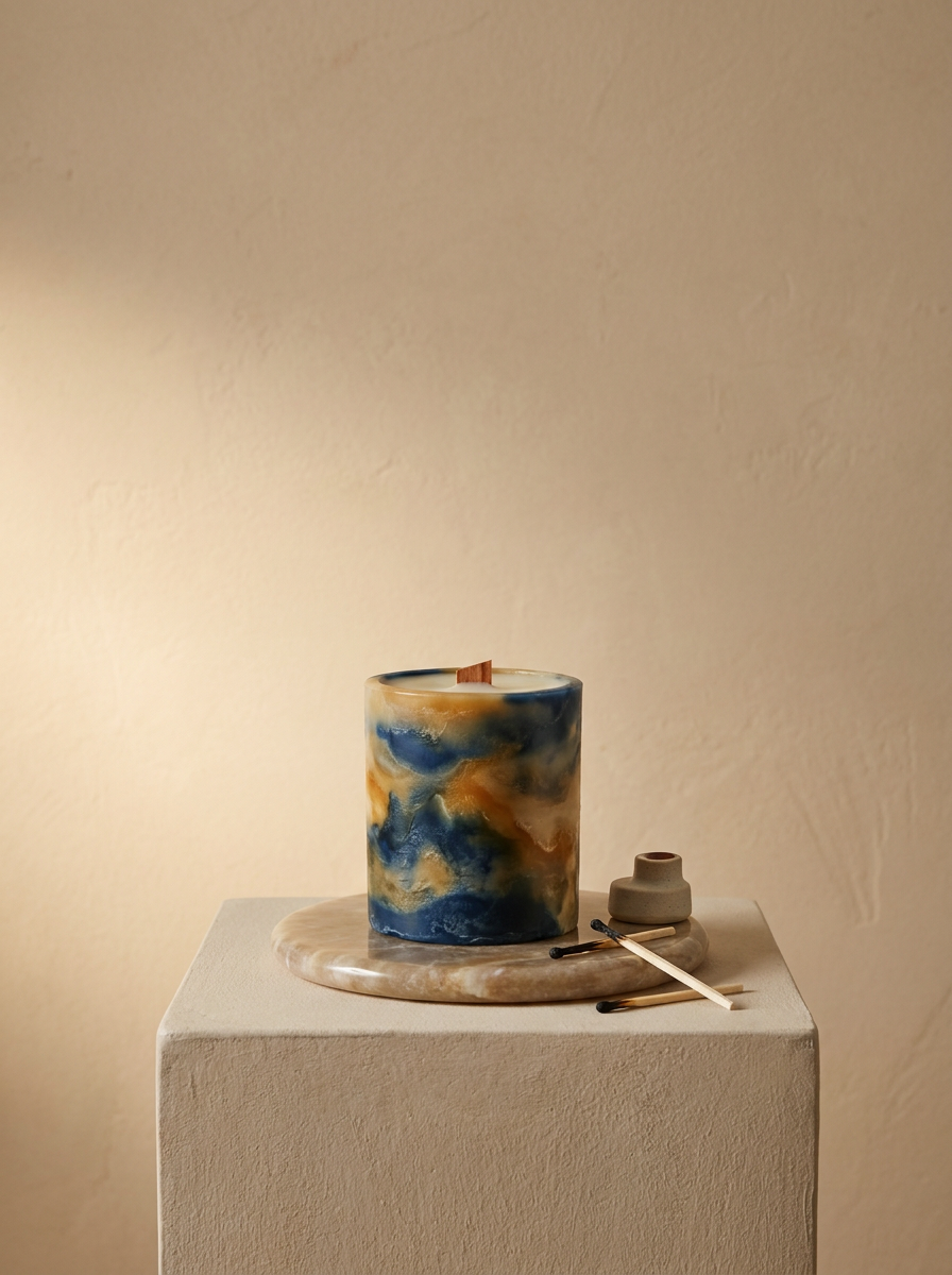 Artisan Marble Candle