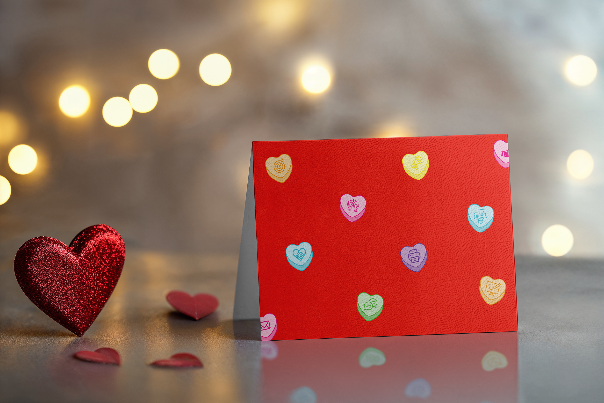 Free Valentines Day Card on the Table Mockup.png