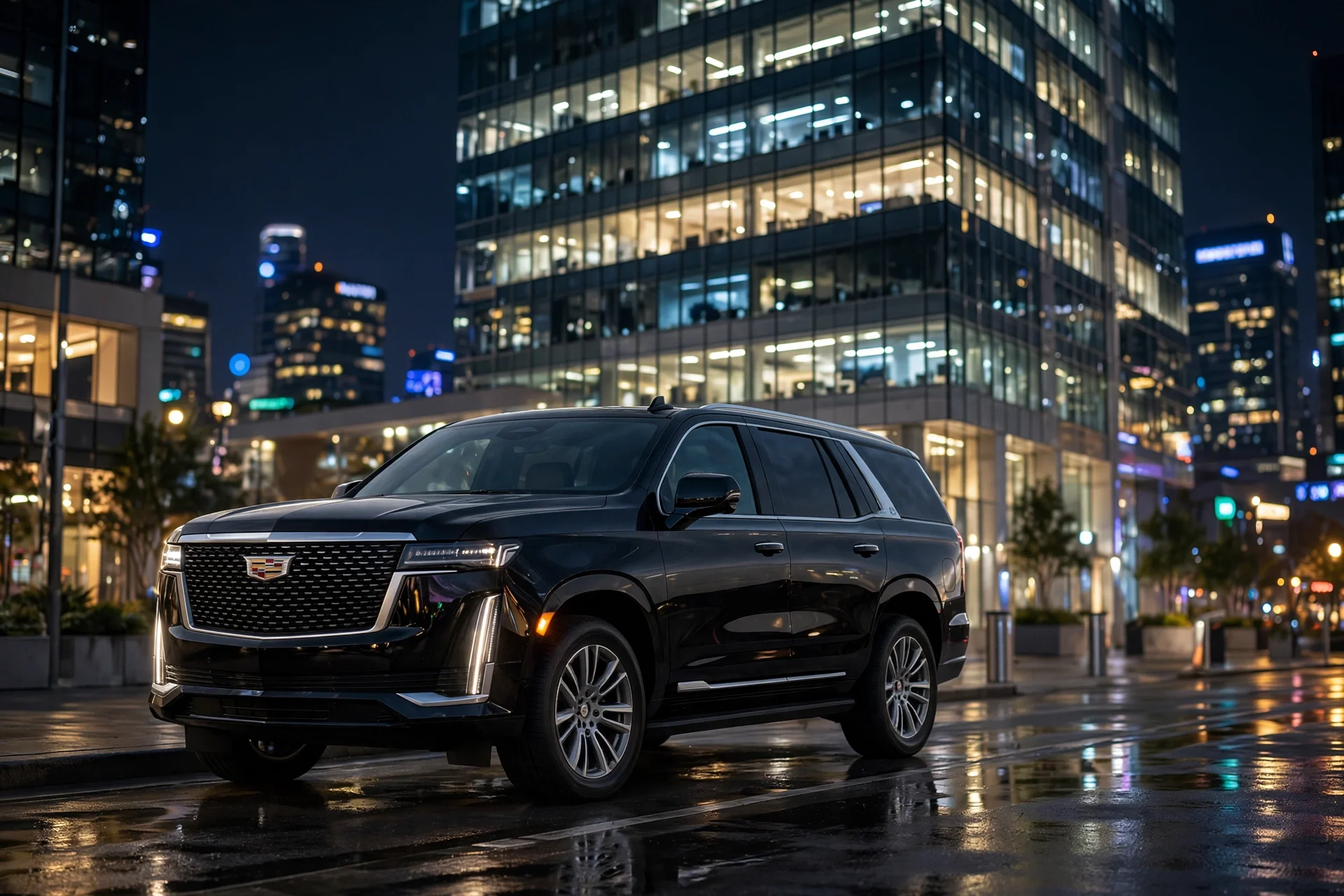 Valhalla Security secure transportation SUV at dusk