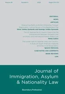 ‘Dublin Regulation IV and the Erosion of Due Process’ (2017) 31(1) Journal of Immigration Asylum and Nationality Law 34